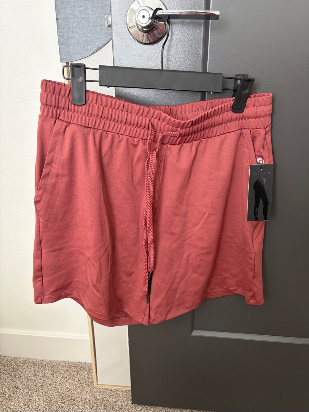 Everyday Athletic Drawstring Shorts - Dusty Rose